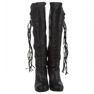 靴 THOMAS WYLDE Long Boots Thomas Wylde Skull Head Accented Knee High Boots | It Girl